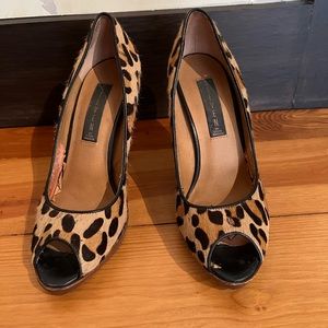 Steven by Steve Madden leopard print heels!